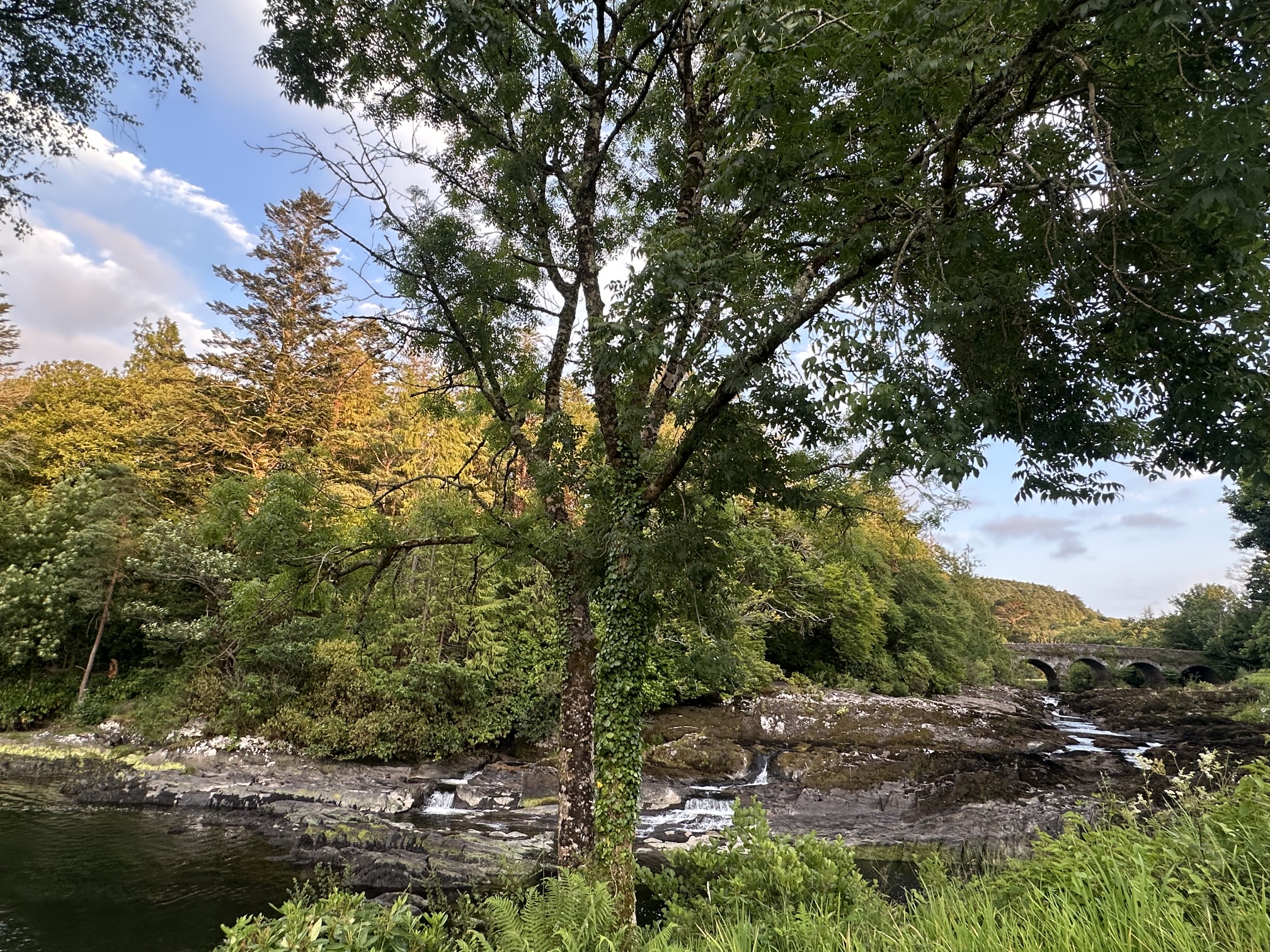 The River Sheen runs past Sheen Falls Lodge in Ireland