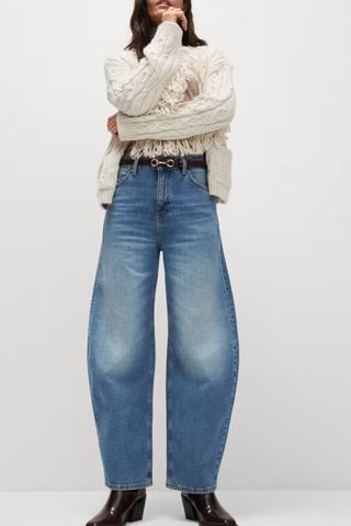 M&S Collection New Mid Rise Relaxed Horseshoe Jeans