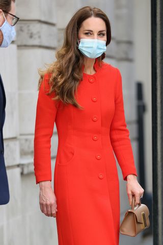 The Duchess of Cambridge stuns in red as she steps out in London ...