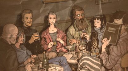 A photo of Cascade and her old crew in Zero Parades: For Dead Spies