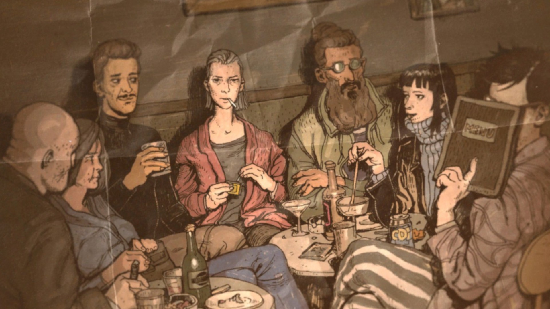 A photo of Cascade and her old crew in Zero Parades: For Dead Spies