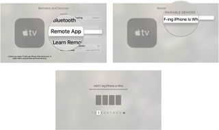 Pairing your iPhone on Apple TV