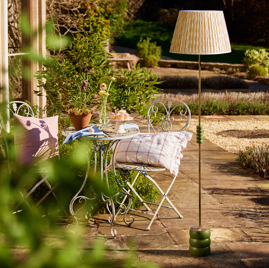 Holleder Cordless Standing Lamp in Moss by the Novogratz