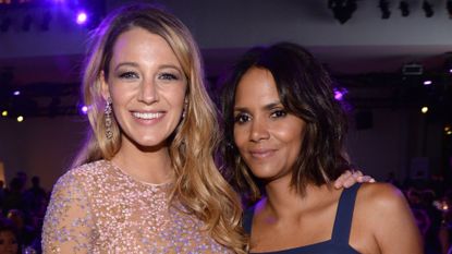 Blake Lively and Halle Berry at the God&#039;s Love We Deliver, Golden Heart Awards on October 16, 2014.