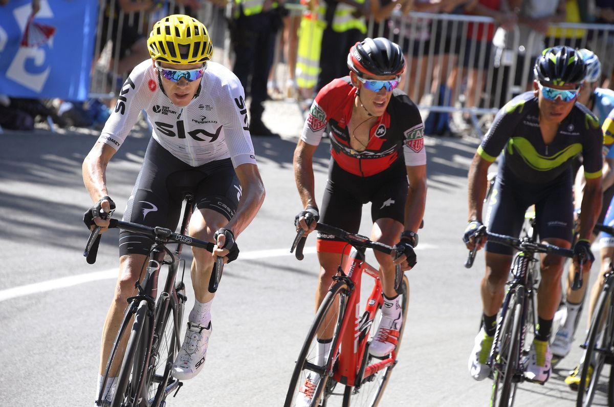 Froome, Porte, and Quintana on La Planche des Belles Filles