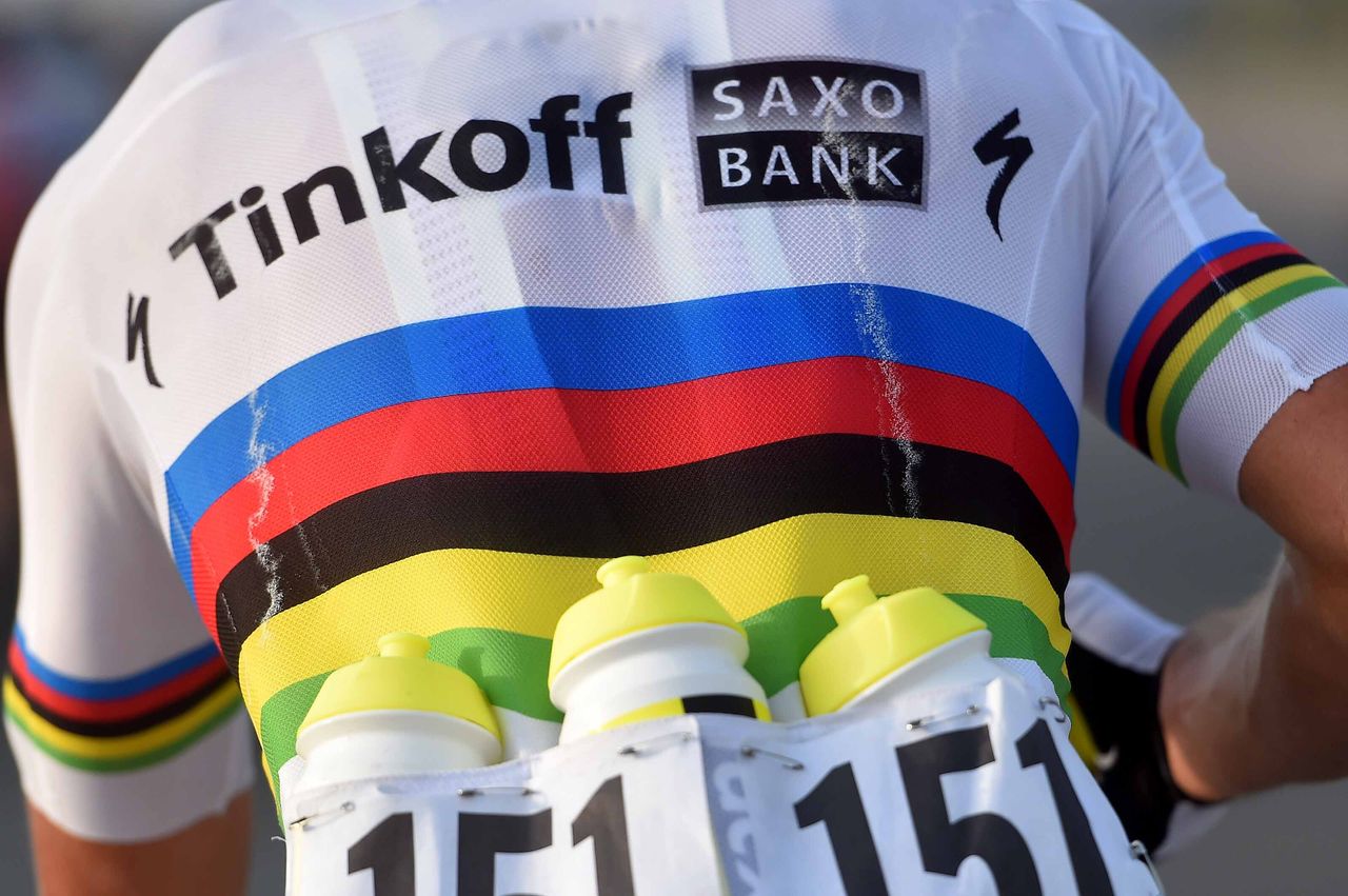 Peter Sagan (Tinkoff-Saxo) and his new stripes