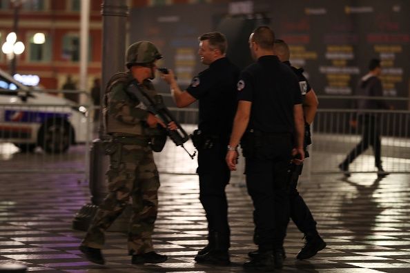 Police officers in Nice, France. 