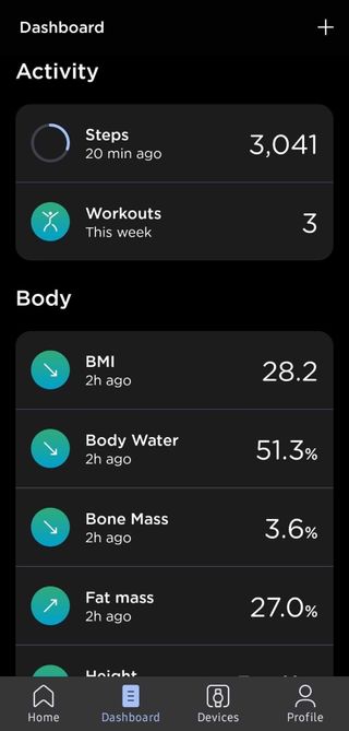 Withings Health Mate app