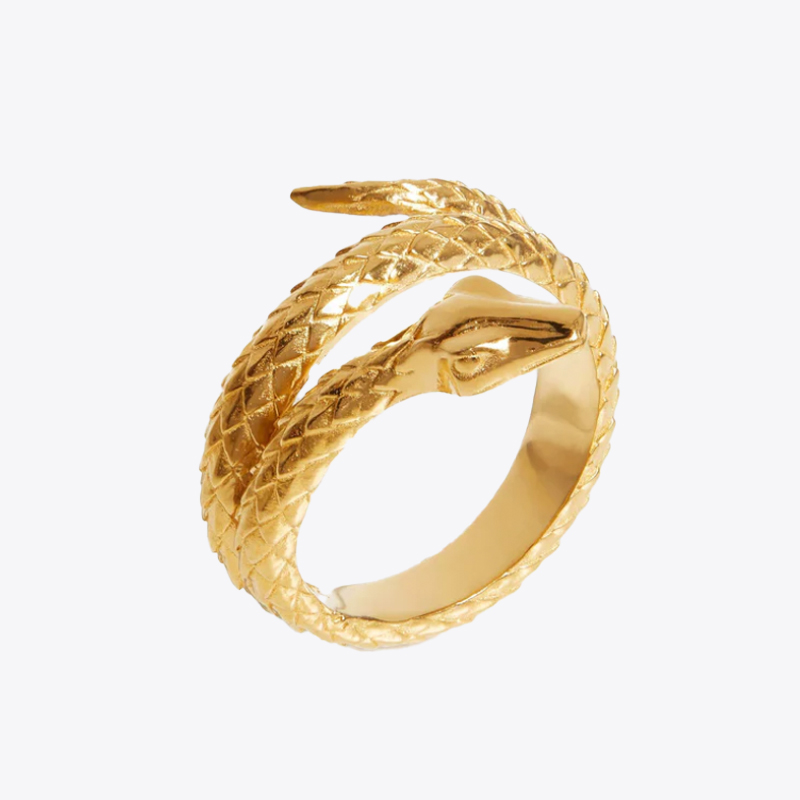 Missoma x Harris Reed serpent ring, gold
