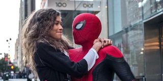 MJ and Spider-Man in Far From Home