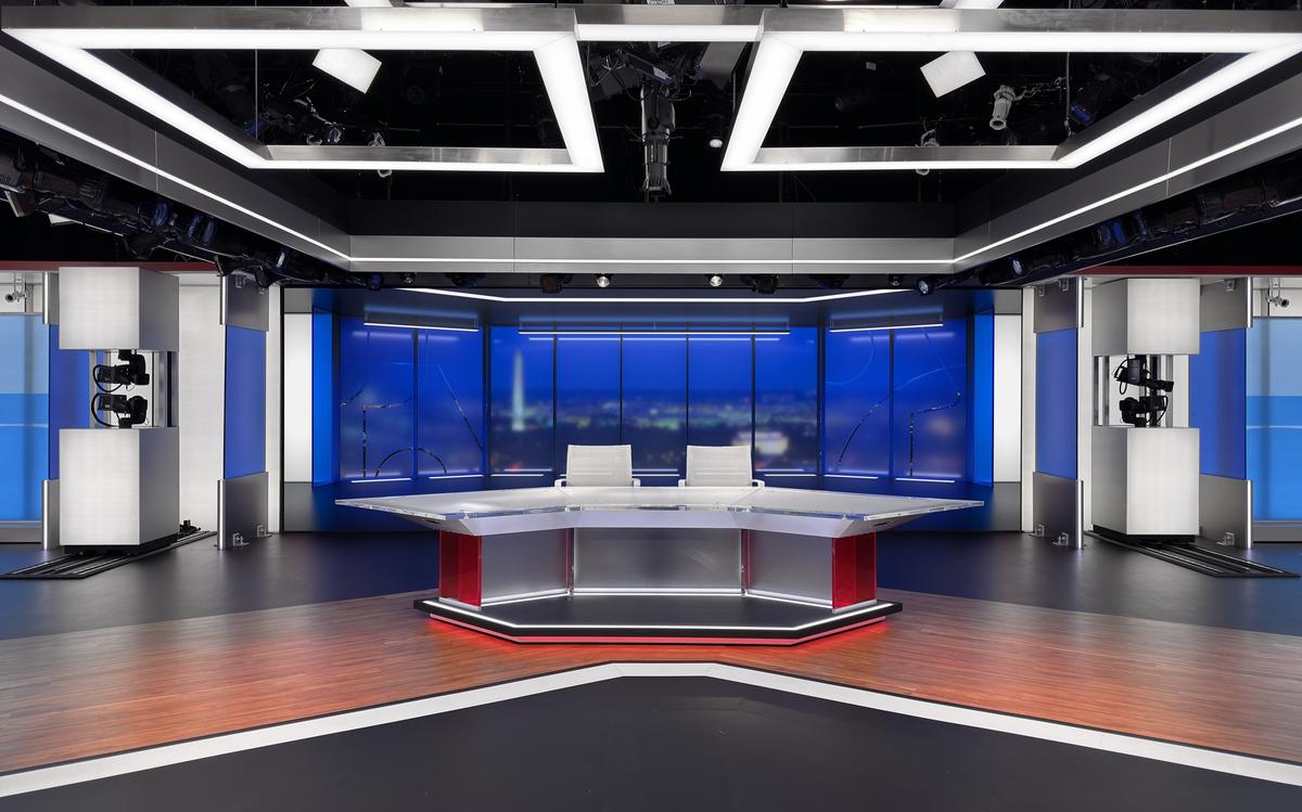 PBS News Hour new modern studio