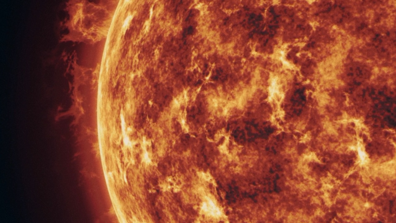 The sun being devoured in Project Hail Mary