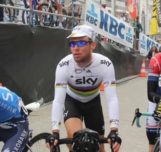 World champion Mark Cavendish (Sky) before the start of Gent-Wevelgem.
