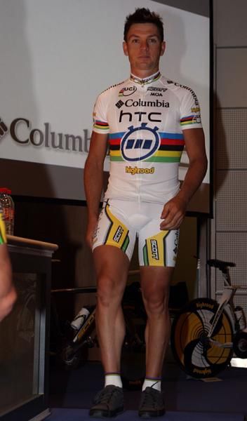 World time trial Champion Bert Grabsch (Columbia-Highroad)