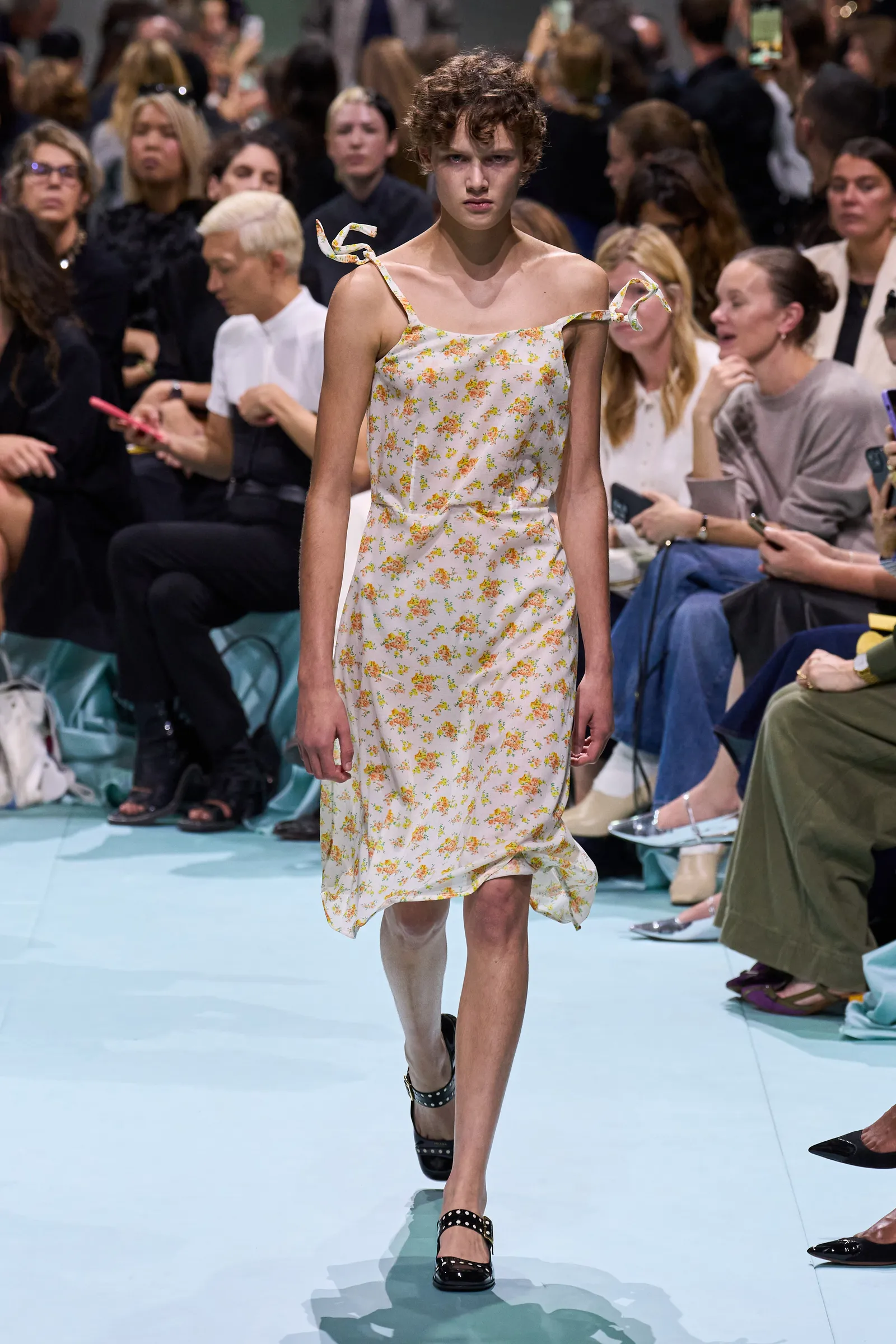 Floral prints on the runway