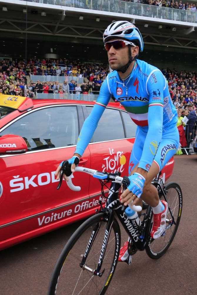 Vincenzo Nibali (Astana) at the start
