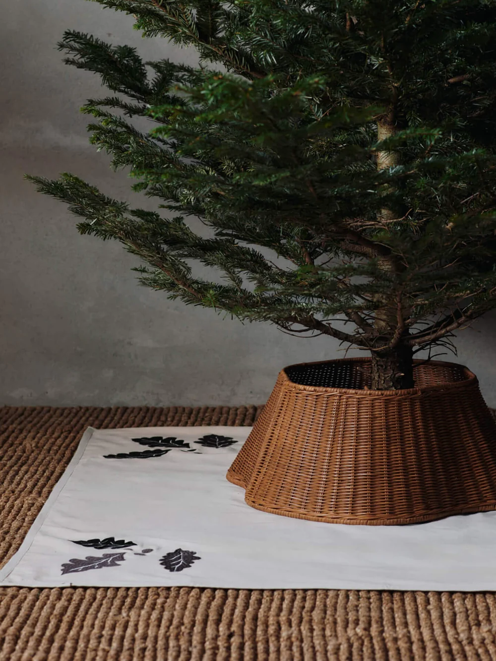 Ferm Living, Drape Braided Tree Skirt in Natural