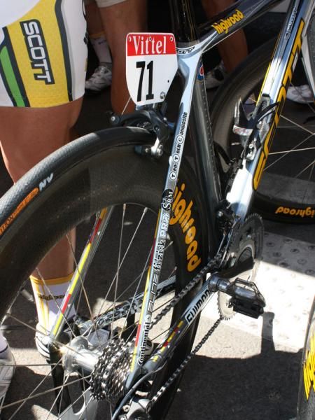 Even with the custom paint the team of course still finds room for all of the sponsor decals.