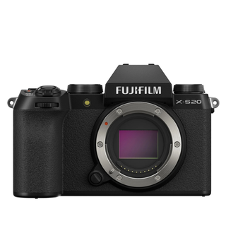 Fujifilm X-S20 on a white background