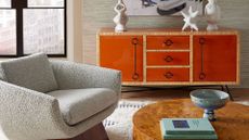 lacquer decor trend in Jonathan Adler living room