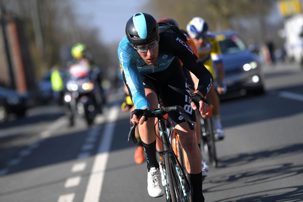 DOUR BELGIUM MARCH 02 Jan Willem van Schip of The Netherlands and Team Beat Cycling during the 53rd Grand Prix Le Samyn 2021 Mens Elite a 2054km race from Quaregnon to Dour Breakaway GPSamyn on March 02 2021 in Dour Belgium Photo by Luc ClaessenGetty Images