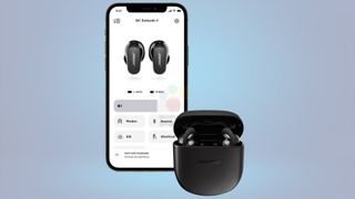 Bose QuietComfort Earbuds 2 with charging case and app