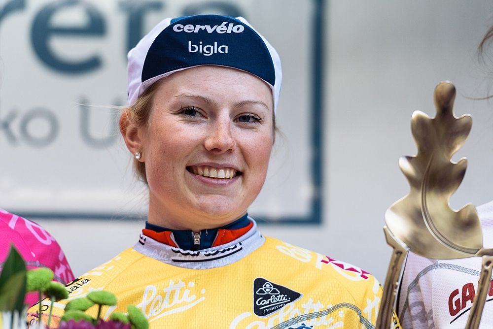 Lotta Lepisto (Cervelo Bigla) wins prologue at Euskal Emakumeen Bira and takes the early leader's jersey