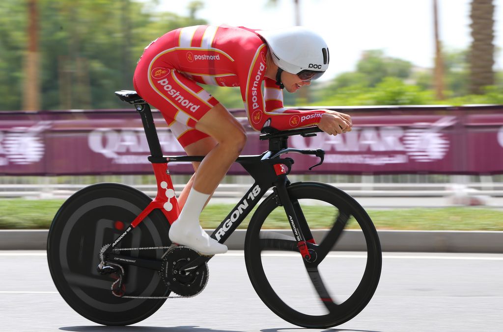 Kasper Asgreen (Denmark) riding to fifth place