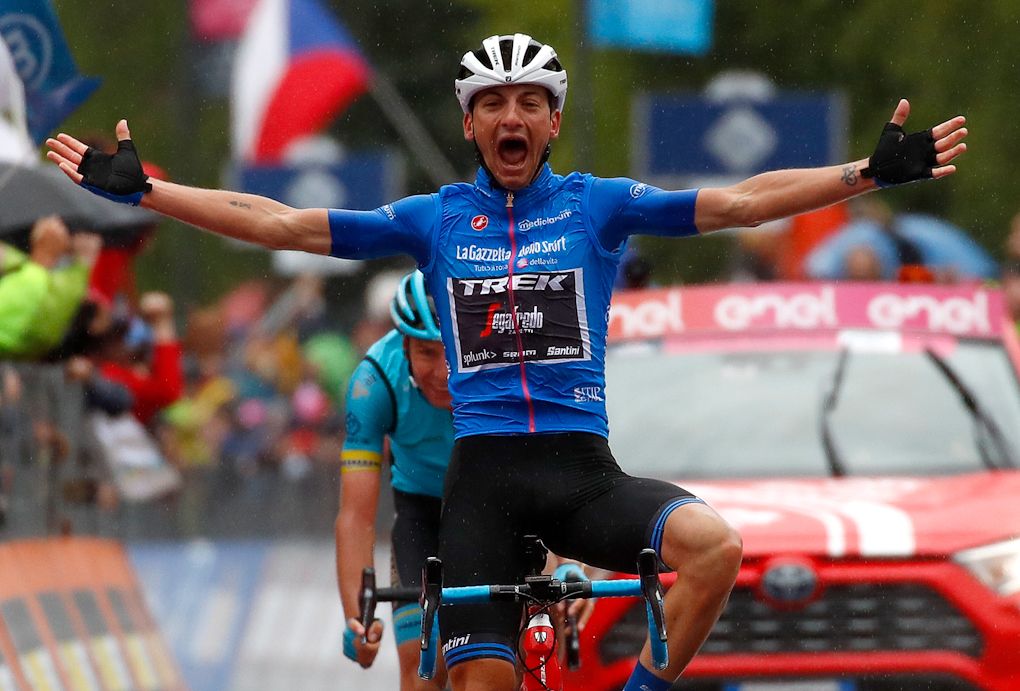 Giulio Ciccone (Trek-Segafredo) wins stage 16 at the Giro d'Italia
