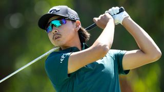 Min Woo Lee takes a shot at the Procore Championship