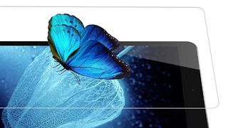 Butterfly landing on Sparin's iPad screen protector
