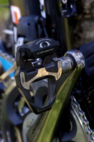 The pedals are almost completely constructed from composite material.