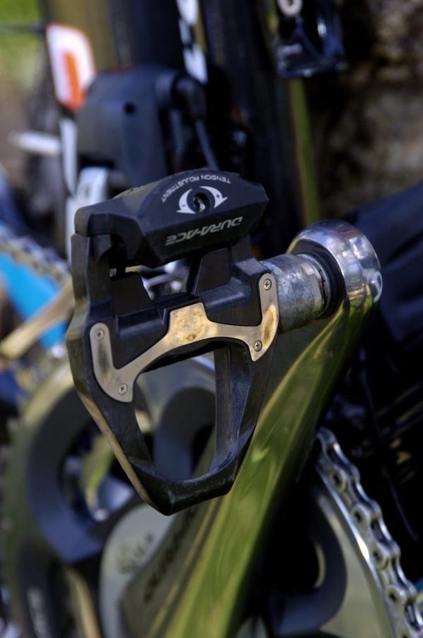 The pedals are almost completely constructed from composite material.