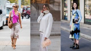 Street style how to style a slip dress with a sweater