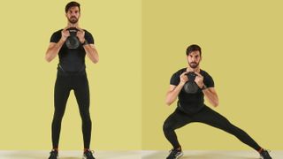 best glute home workout: side lunge