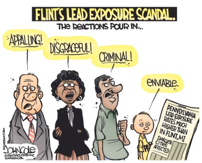 Editorial Cartoon U.S. Flint Water Crisis PA