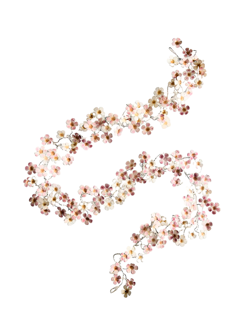 Pink Ditsy Floral Iron Garland