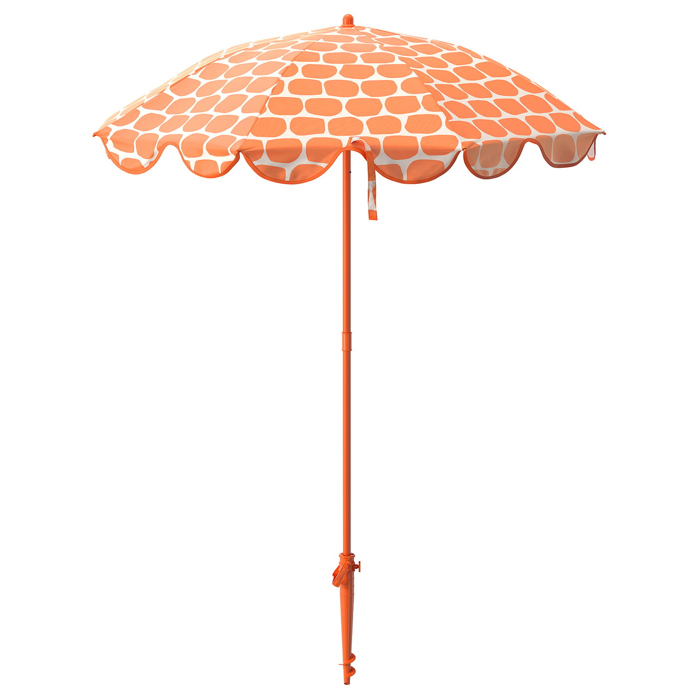 Strand&amp;Ouml;n Parasol - Bright Orange 140 Cm
