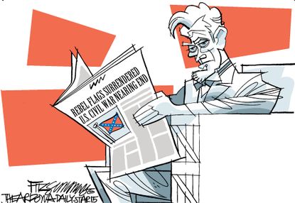 Editorial cartoon U.S. Confederate Flag