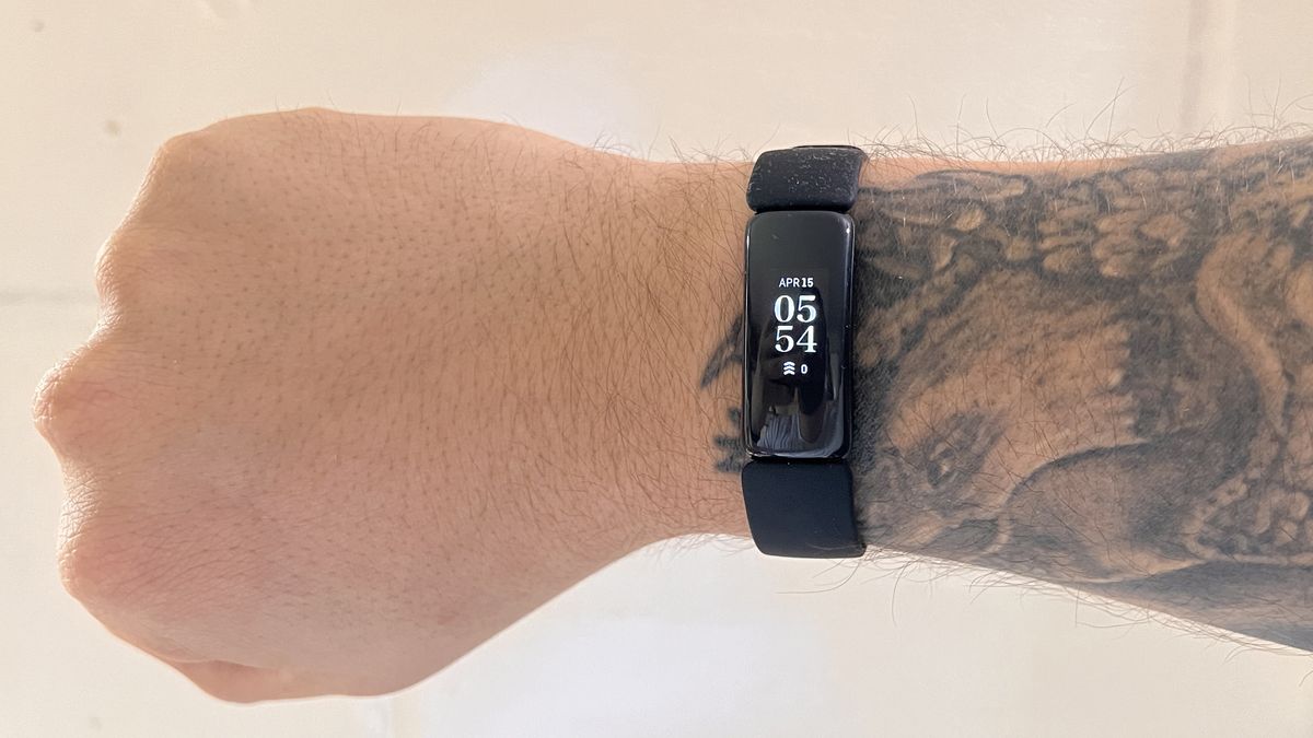 Fitbit Inspire 2 on Live Science tester&#039;s arm