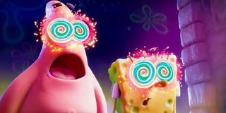 The Spongebob Movie: Sponge on the Run Patrick and Spongebob are hypnotized by colorful lights