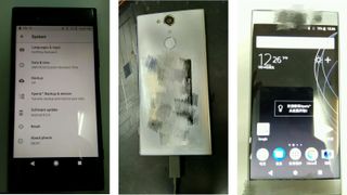 The first shots of the Sony Xperia XZ1 show a similar design to what we've seen before. Credit: TechTastic.