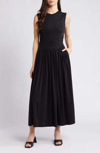 Theia Midi Fit 
Flare Dress