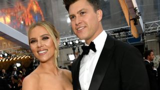 carlett Johansson and Colin Jost attend the 92nd Annual Academy Awards at Hollywood and Highland on February 09, 2020 in Hollywood, California.