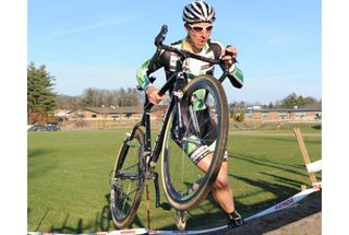 Race winner Jeremy Powers (Cannondale-Cyclocrossworld) en route to a solo victory.