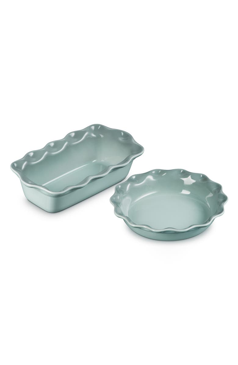 2-Piece Heritage Stoneware Pie Dish &amp;amp; Loaf Pan Set