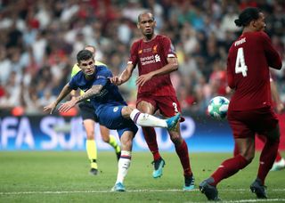 Pulisic made his first competitive start for Chelsea against Liverpool