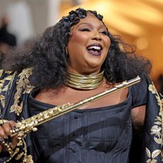 lizzo at the met gala laughing