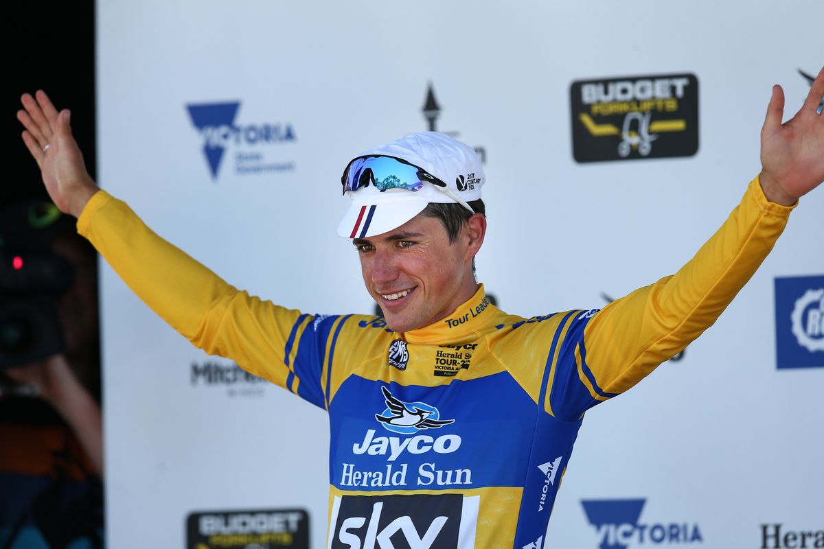 Race leader Peter Kennaugh (Team Sky)