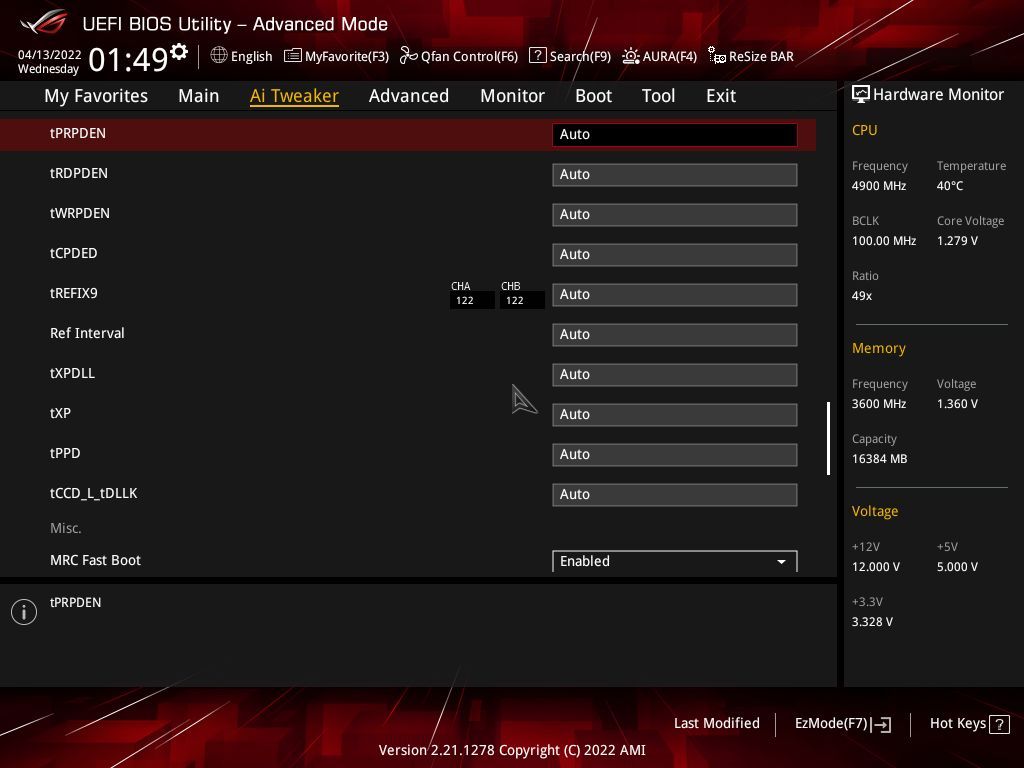 Asus ROG Strix B660-A Gaming WIFI D4